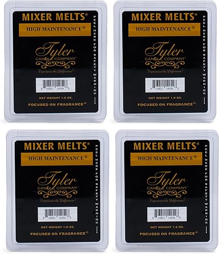 Tyler Juego de 4 mezcladores aromáticos de 1.9 onzas, alto mantenimiento