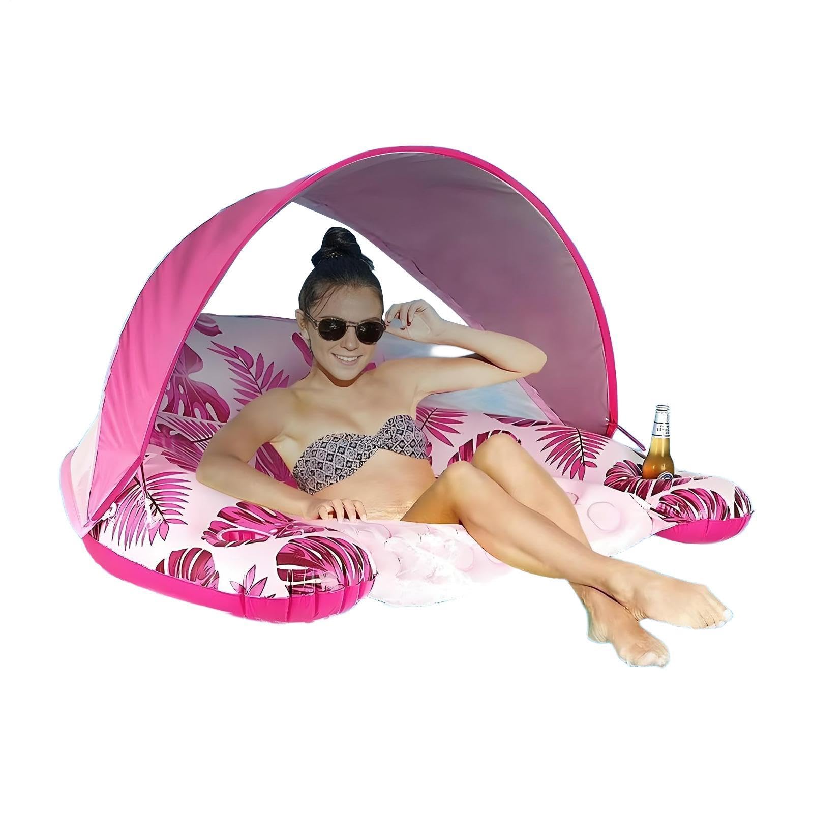 Flotteur de piscine hamac d'eau gonflable pliable pour plage - 8