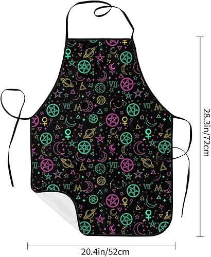 Miniatura 5 de Delantal de cocina Delantal de cocina Delantal de chef suave para camarero, mujeres y hombres, Acción de Gracias, Navidad, cumpleaños