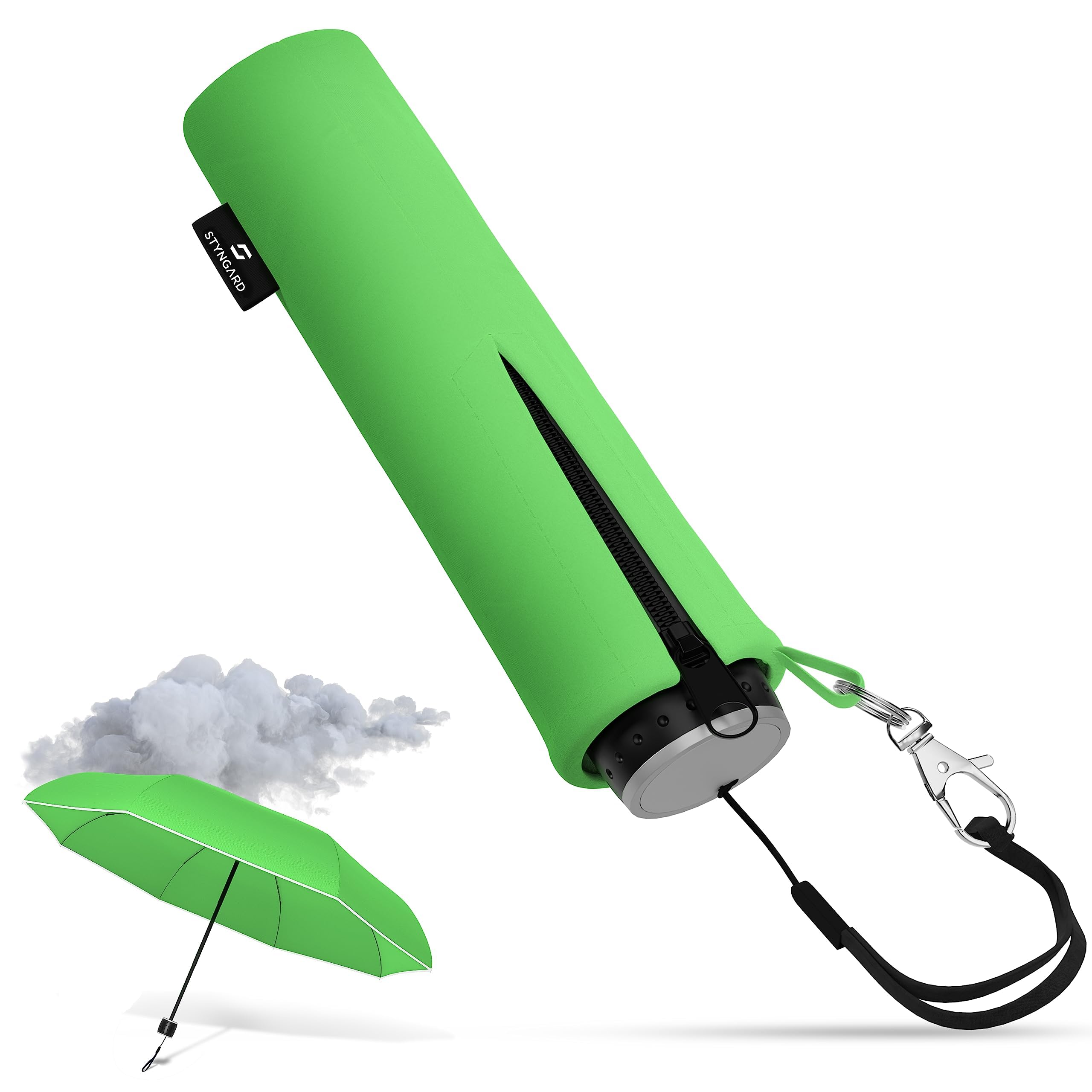 STYNGARD Regenschirm Kinder mit Sicherheitsreflektoren und Reflektorband - Kinder Regenschirm Mädchen & Junge - Kinderschirm - Schirm für Schulranzen Modell STOCKHOLM