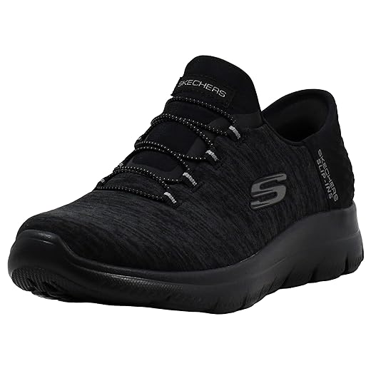 Skechers Women's Summits - Dazzling Haze Hands-Free Slip-Ins - Memory Foam Insole, Heel Pillow, Vegan Materials Sneaker
