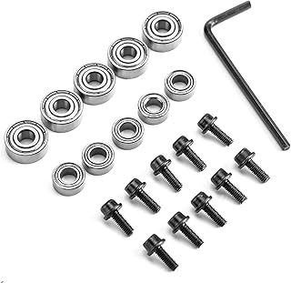 Yueqing Zhongji Router Bit Bearings Router Bit Bearings Replacement Set Top Bearing Replacement Kit | Inner Dia. 3/16” & Overall Dia. 1/2”，3/8” Router Bit Bearing Sets 10Pcs