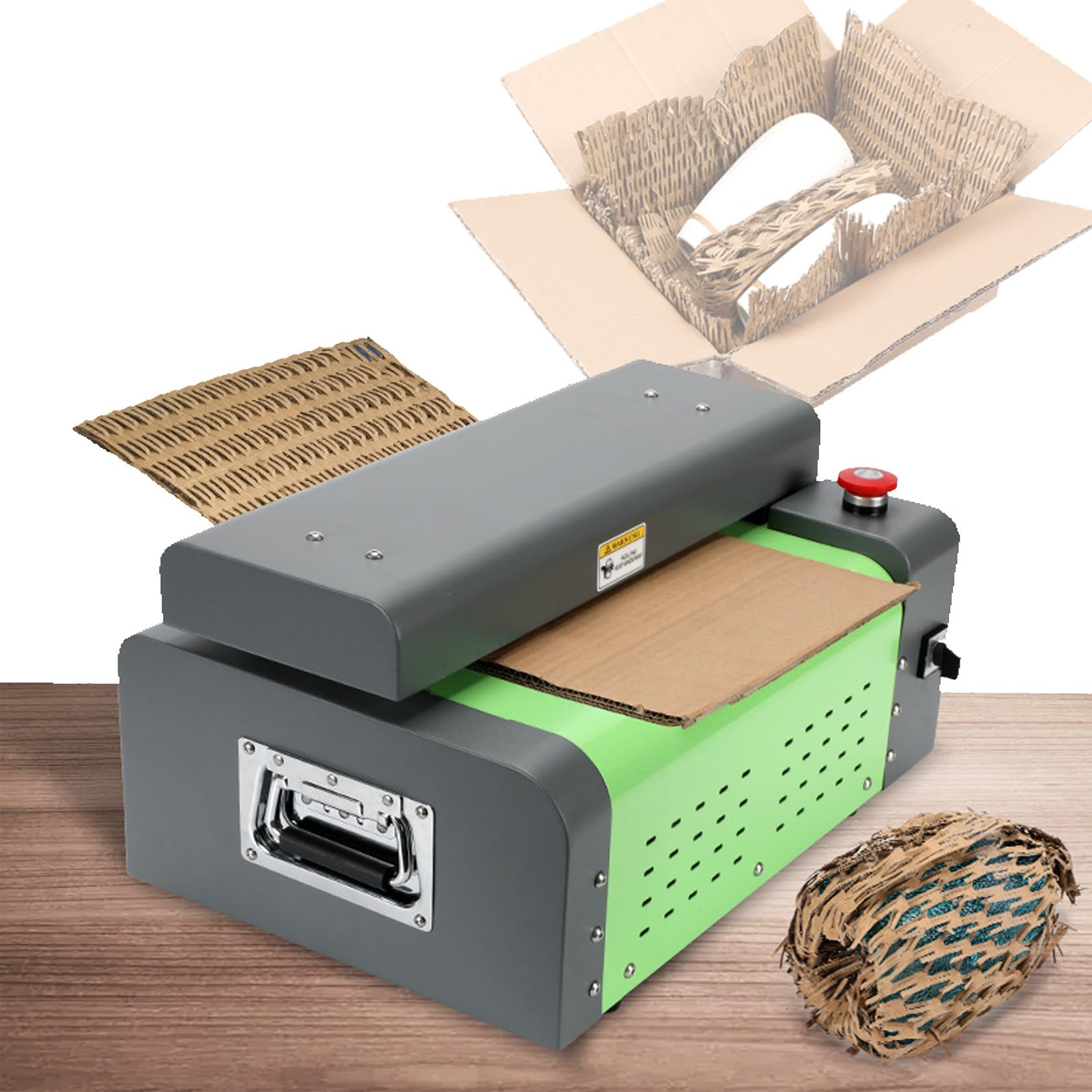 325 Mm Maschine Zum Schneiden Von Altkartons, Erweiterbar, Wellpappe, Kraftpapier, Zerkleinerermaschine Für Altkarton, Verwandelt Karton in Verpackungsmaterial,110V