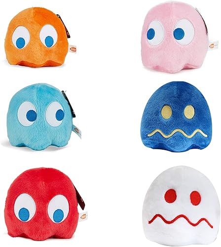 Miniatura 7 de Juguete de peluche Pacman de 6 pulgadas, suave y tierno Pacman, juguetes Pac Man para decoración de fiestas, el regalo para Pascua, Día del Niño y