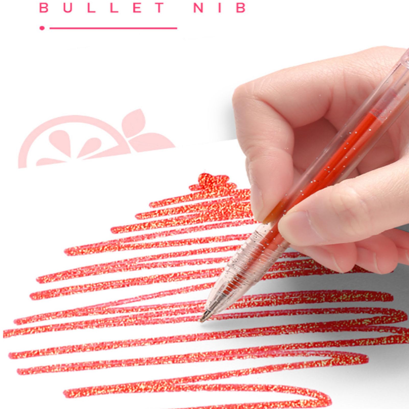 Ensemble De Stylos à Paillettes à Séchage Rapide, Stylos à Encre Pailletée (Couleur 48)