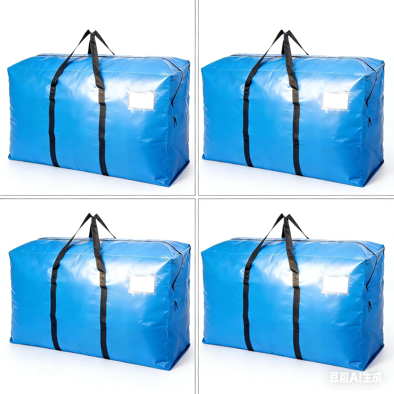 Heavy Duty Moving Bags with Backpack Straps & Handles, Large Storage Bags with Zipper for Clothes, College Moving Supplies and Dorm Essentials