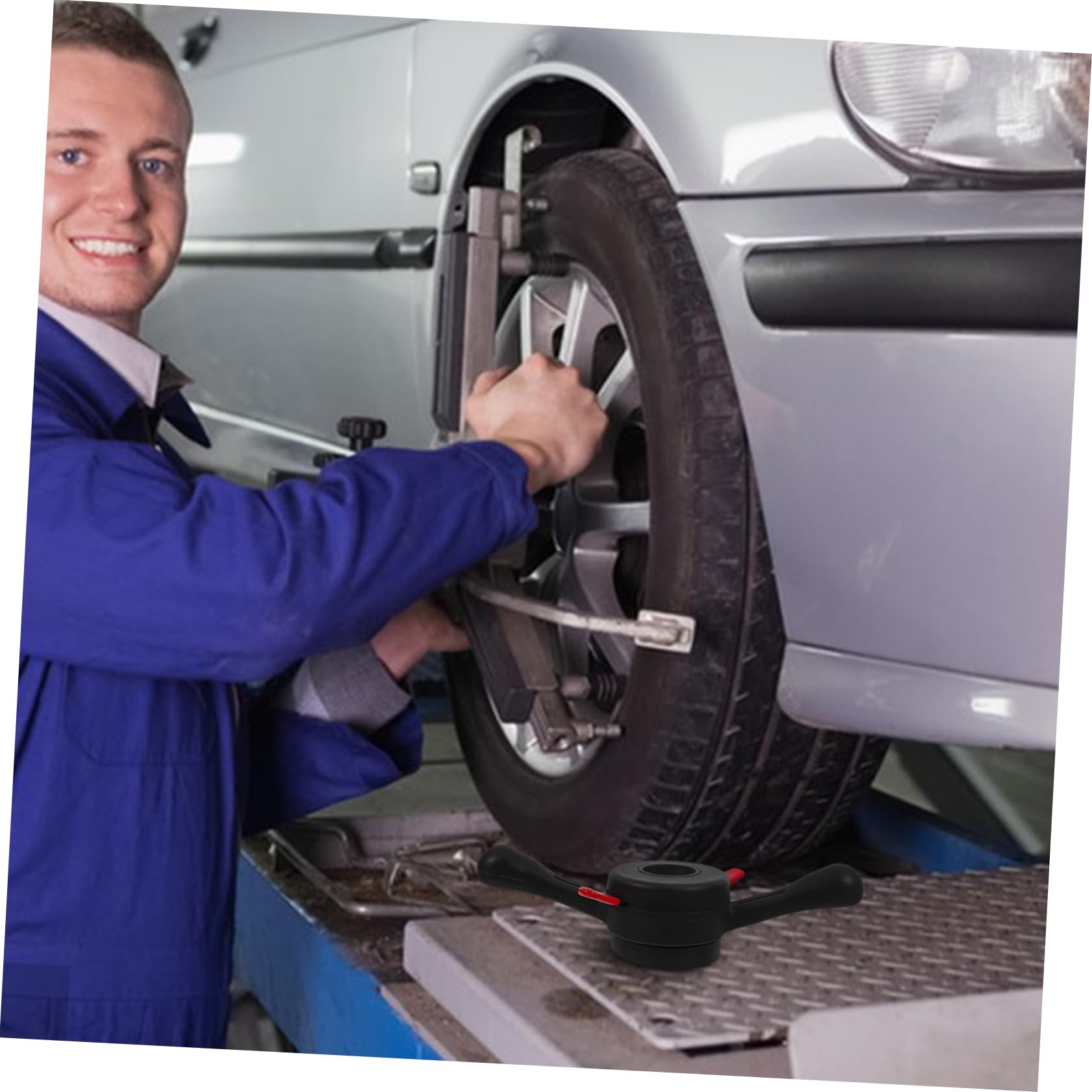 Ciieeo Bilanciatore Rapido per Ruote Auto Dado 38mmx3mm in Nailon | Nero, Struttura Robusta e Leggera, Strumento per Mozzo e Albero, Accessorio per Manutenzione Gommista