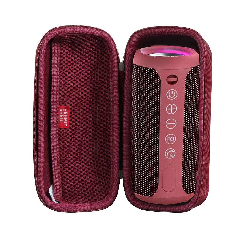 Hermitshell Hard Travel Case for Ortizan Portable Bluetooth Speaker IPX7 Waterproof Wireless Speaker (Wine Red)