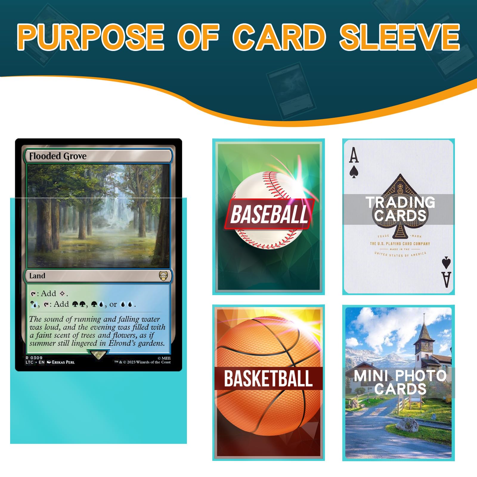Matte Baseball Card Snapklik.com : VKshop 1200PS Matte Trading Card SleevesPlastic Card ...