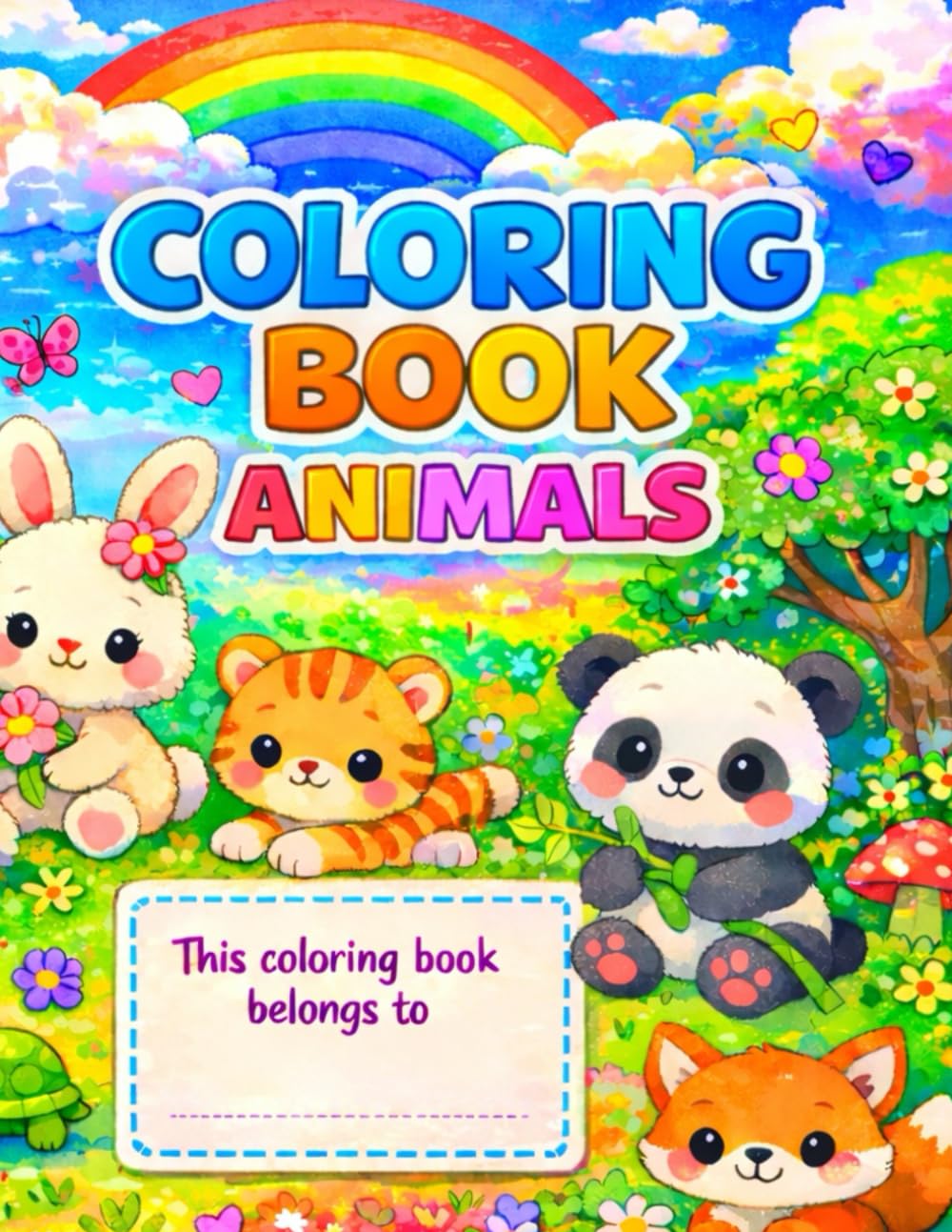 Animals Coloring Book: Animal Coloring Book For Kids