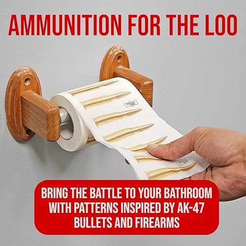 Miniatura 2 de Fairly Odd Novelties AK 47 AK-47 Bullets - Papel higiénico divertido para rifle y pistola (FON-10070)