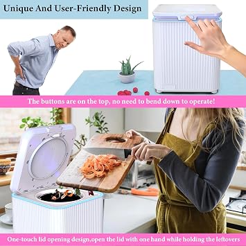 SQUEEZE master Electric Kitchen Composter-Smart Kitchen Waste Composter-3.5L/0.92 Gallons Compost Machine for Kitchen-Turn Garbage into Treasure-Drying and Fermentation Functions