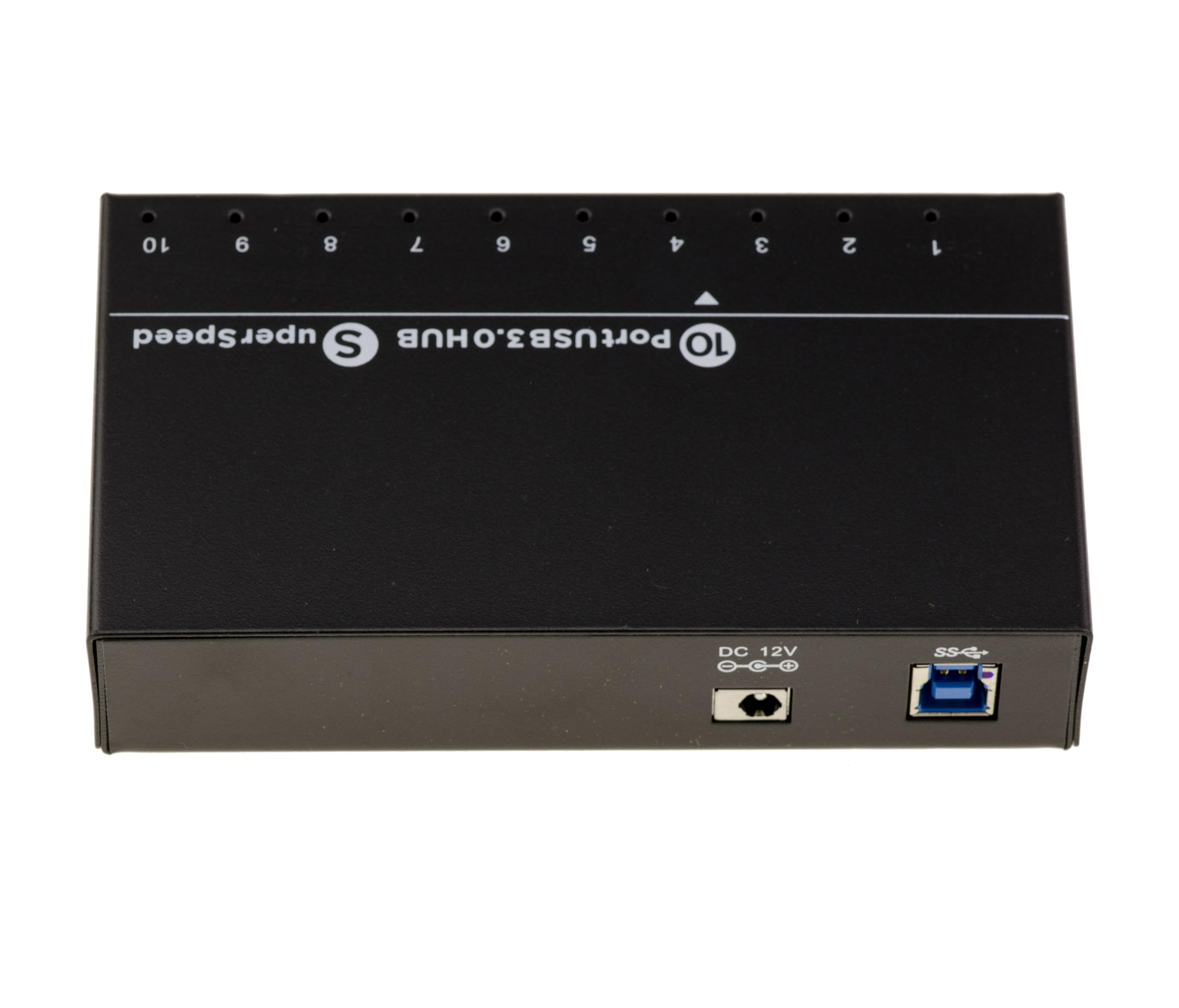 KALEA-INFORMATIQUE Hub industriale USB3 Stazione di ricarica 10 porte (USB 3.0 5GB) con alimentazione 60W. Telaio metallico montabile a rack