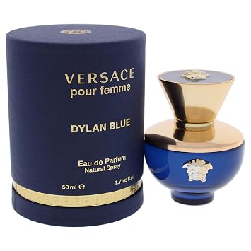 Versace Dylan Blue Pour Femme Eau de Parfum Spray, 1.7 Fl Oz, Pack of 1
