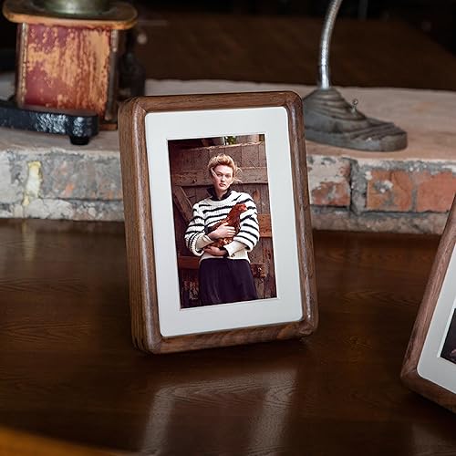 Miniatura 3 de Marco de fotos de 16 x 20 pulgadas, hecho a mano, hecho de madera de nogal auténtica, grabado personalizado, marcos de fotos para pared, decoración