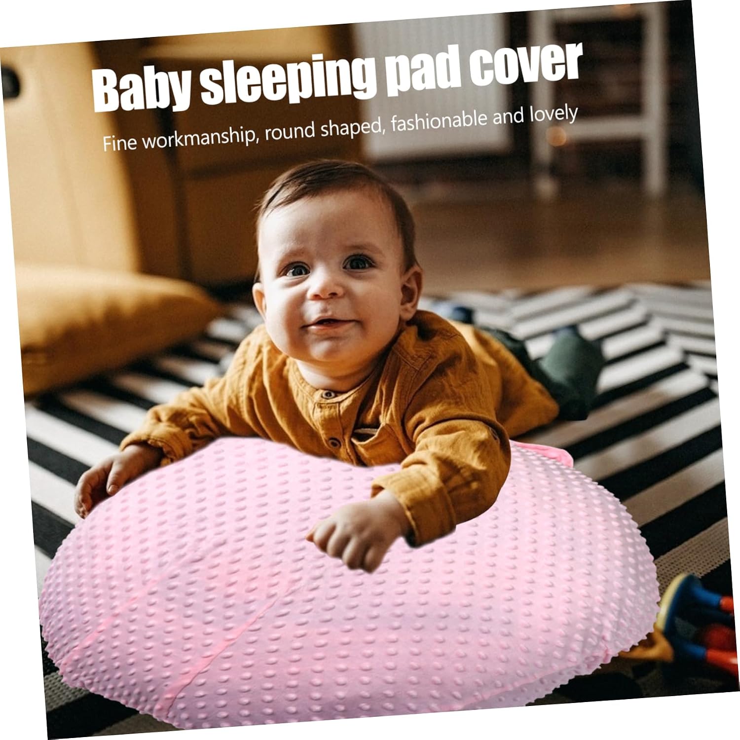 KOMBIUDA Breathable Lounger Cover Cotton Muslin Pillow Case Lounger Pad for Car Home Outdoor