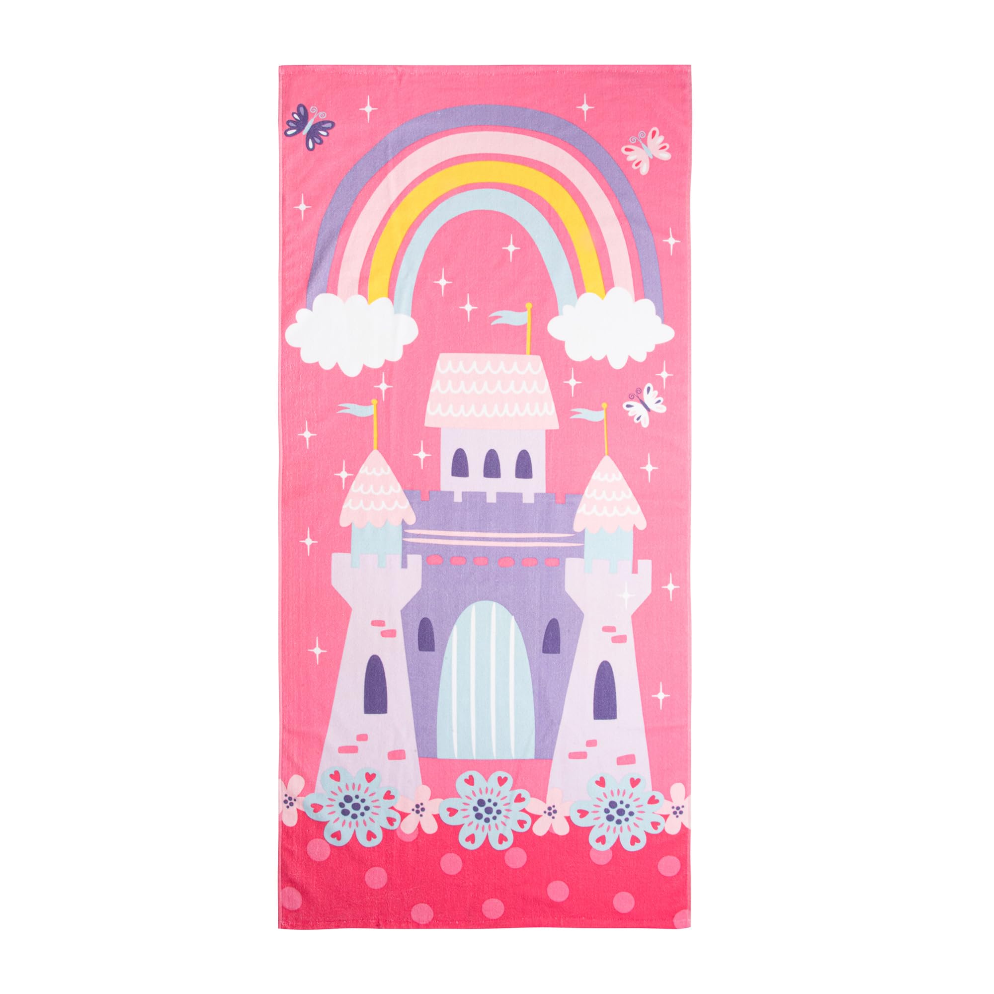 Beach Towel Oversized 28x58 Printed Sand Free Quick Dry Swim Towel Extra Large Light Travel Towel for Adults Beach Accessories Gifts Castle