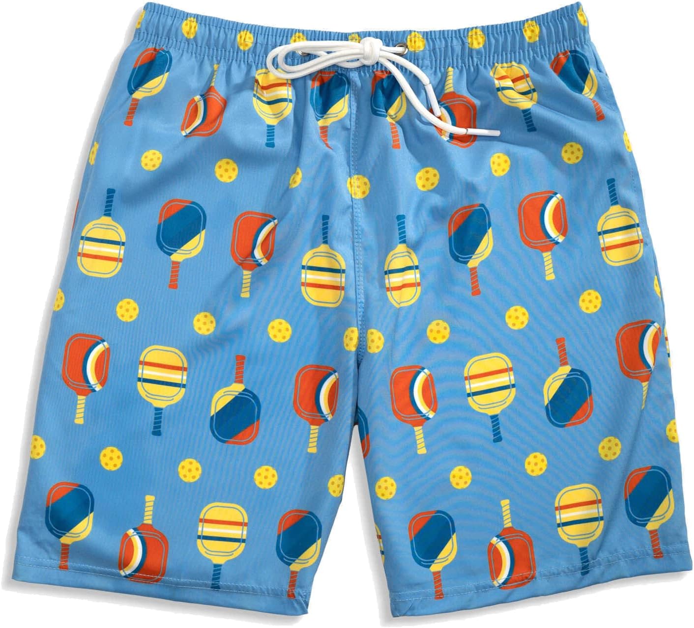 ChalkTalkSPORTS Pickleball Swim Trunks - Swim Board Shorts - Youth and Adult Sizes