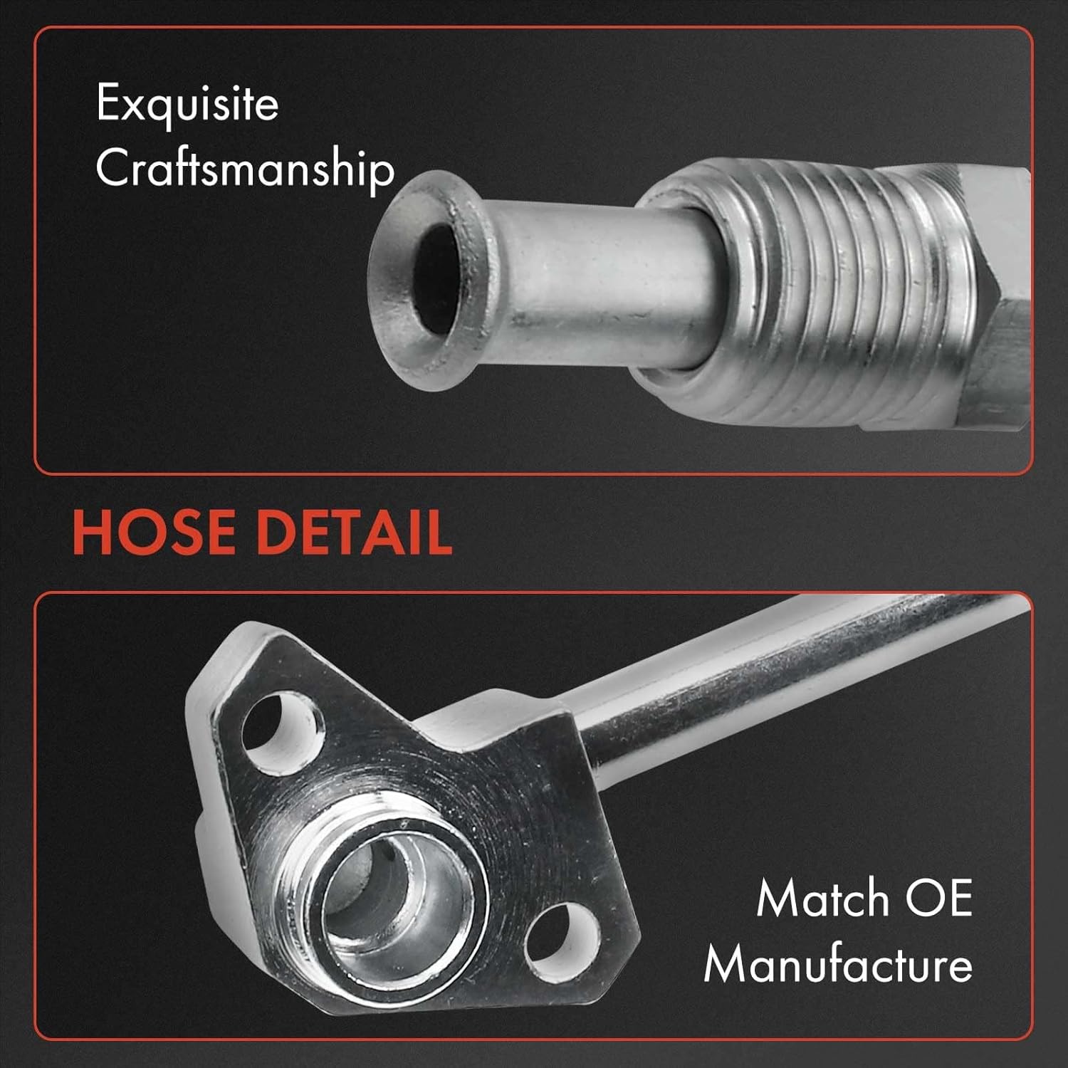 A-Premium Power Steering Pressure Line Hose Assembly Compatible with Honda Accord 1995 1996 1997 V6 2.7L