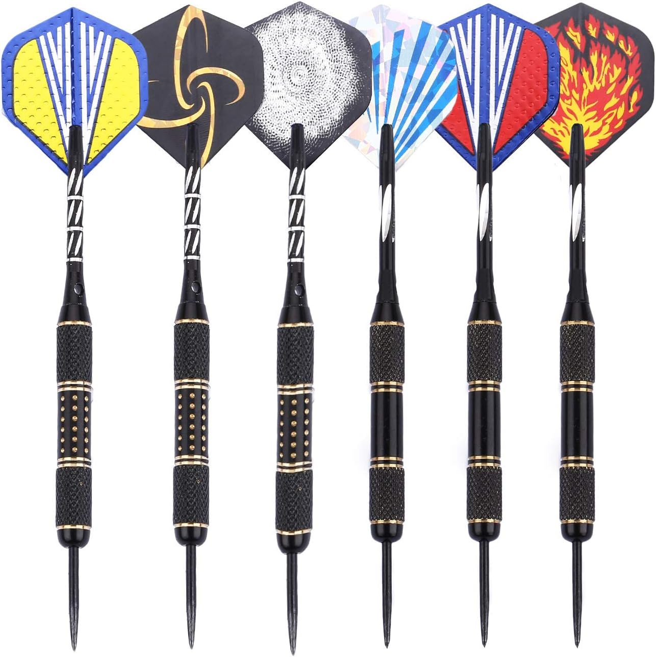 Niubixx Standard Dart Flights 30 Sets 90 Pcs Durable PET and Laser Replacement Feather Tail Wing - Perfect Accessories Equipment Supplies for Dart Games : Sports & Outdoors
