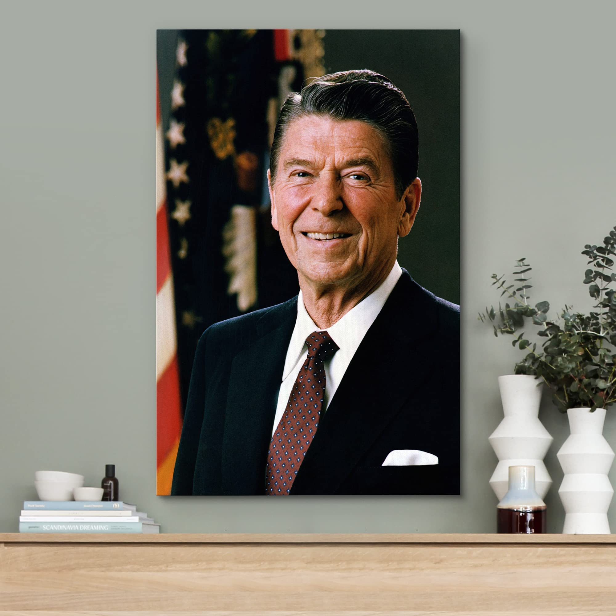 Amazon.co.jp: wall26 - ロナルド・レーガンの肖像画 (第40代大統領