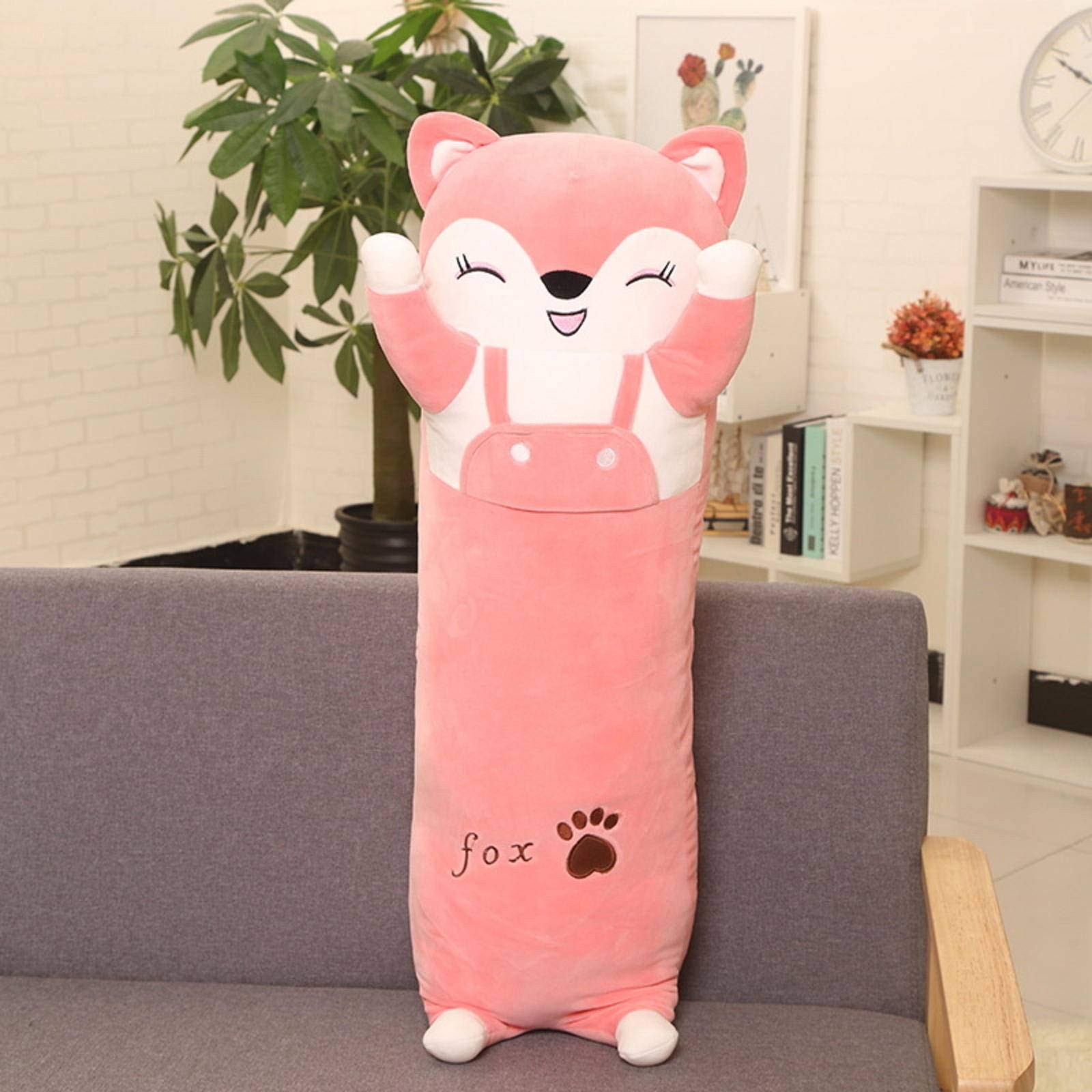 Creative Forest Animal Cylindrical Pillow Plush Toy And Soft Pillow Doll Decorative Kids Cushion Plush Toy