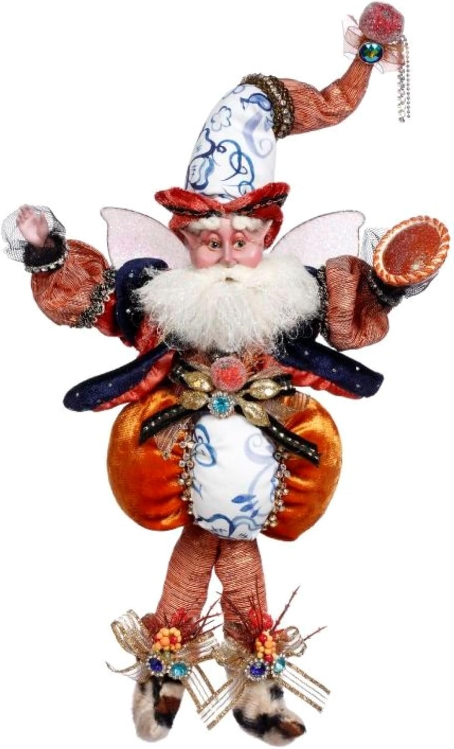 Mark Roberts 51-45026 Pumpkin Pie Maker Fairy – 11 Inch Small Collectible Figurine – Fall & Halloween Decor with Posable Limbs and Certificate of Authenticity