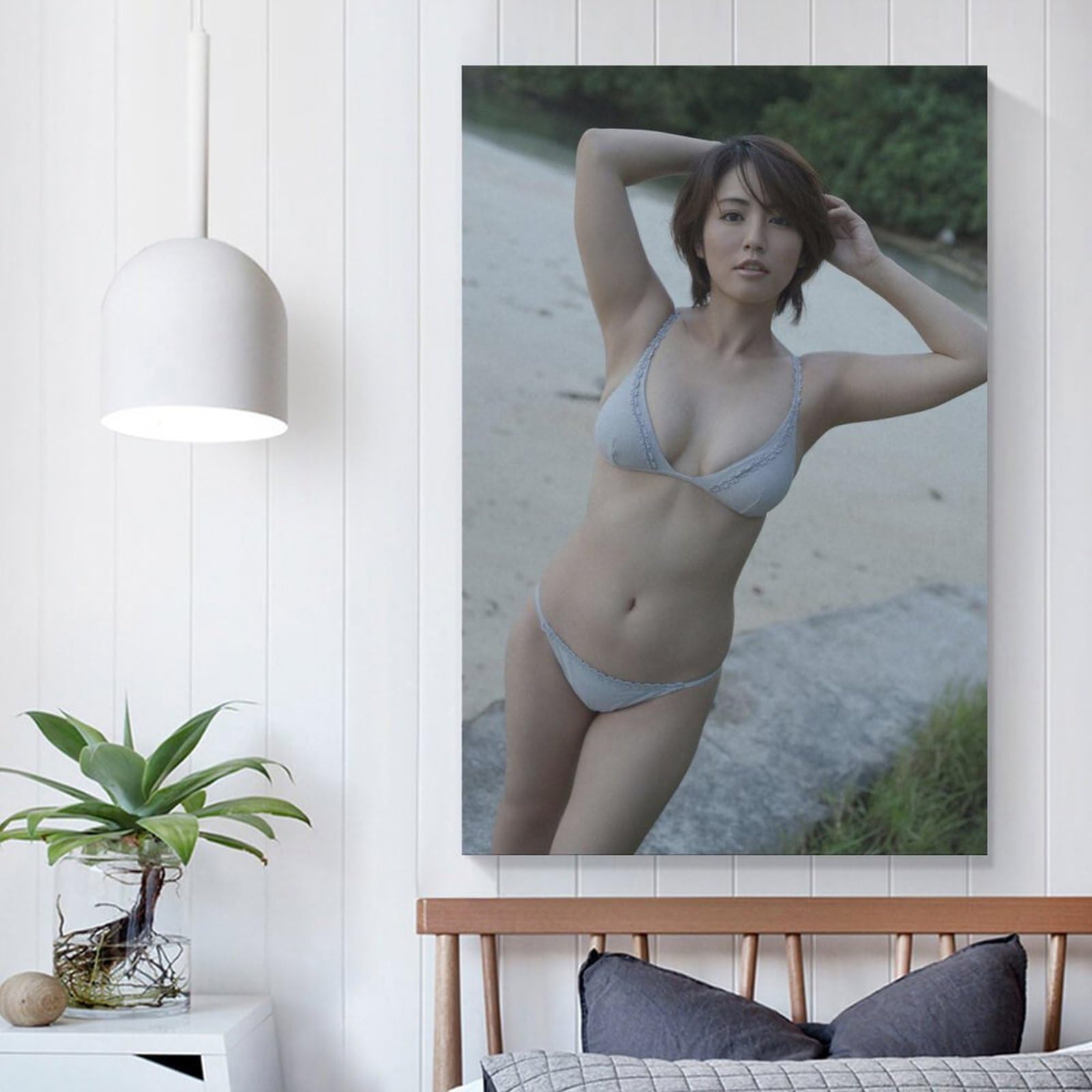 磯山さやか 水着 Amazon.co.jp: 磯山さやか水着かわいい写真セクシー (1) オフィス ベッドルーム ダイニングルーム装飾 キャンバス ウォールアート ポスター 印刷 アートパネル20x30inch(50x75cm)