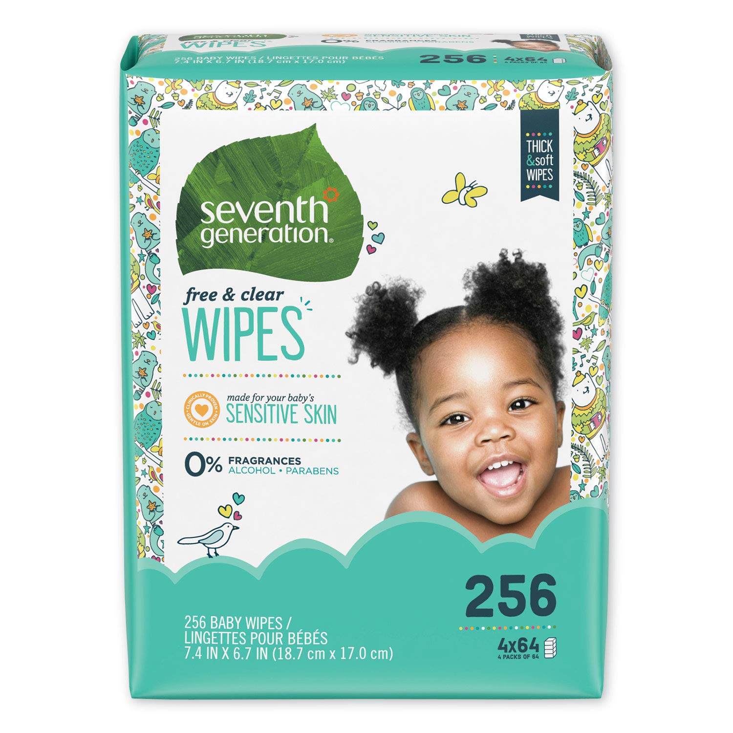 Amazon.com: Seventh Generation 34219CT Free & Clear Baby Wipes
