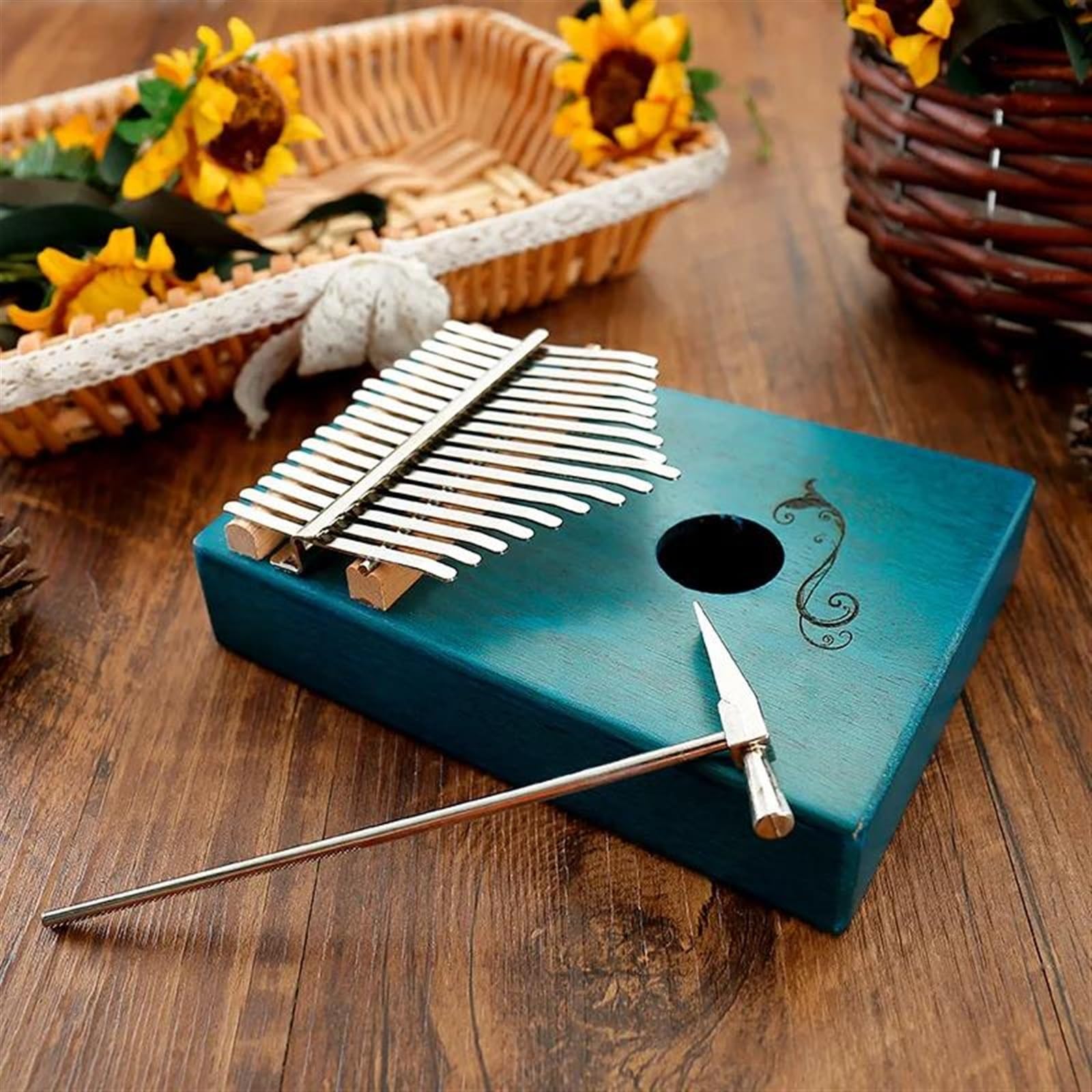 Instrument Muzyczny Kalimba Kalimba 17 Klawiszy Thumb Piano Musical Keyboard Pianos Profesjonalny Instrument Muzyczny 17 Klawiszy Kalimba Z Palisandru