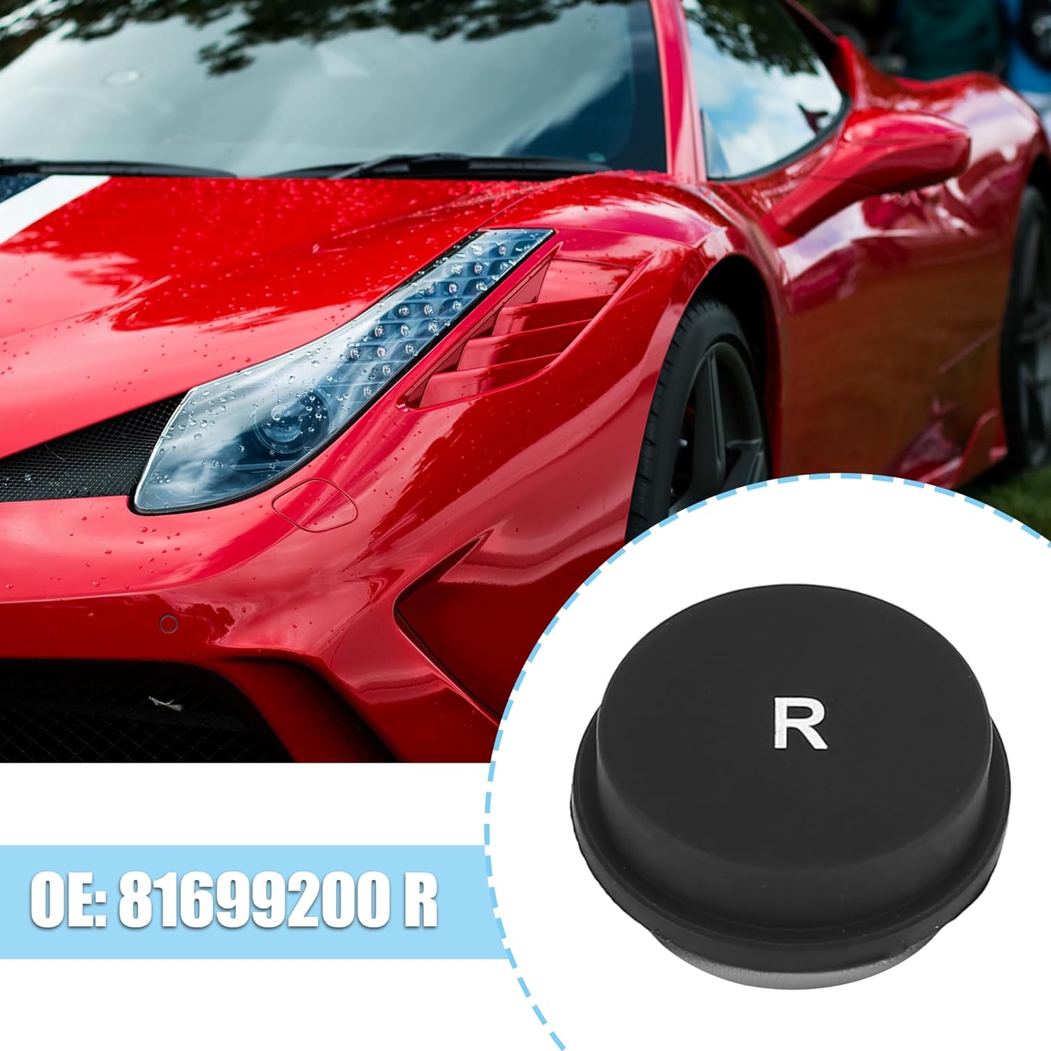 X AUTOHAUX Gearbox Control Dashboard R Button Panel Replacement 81699200 R for Ferrari F430 599 612 F1