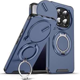 for Redmi Note 15 Pro+ Plus 5G Case with Slide Camera.Slide Blue