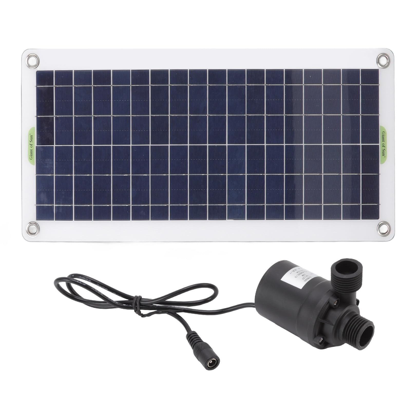 Solar-Brunnen-Pumpen-Kit, 30W 12V 800L/h Polysilizium-Solarpanel-Wasserpumpe für Vogelbad, Fischteich, Garten, Hydroponik, Rasen, Aquakultur, Kleine Teichpumpe für draußen