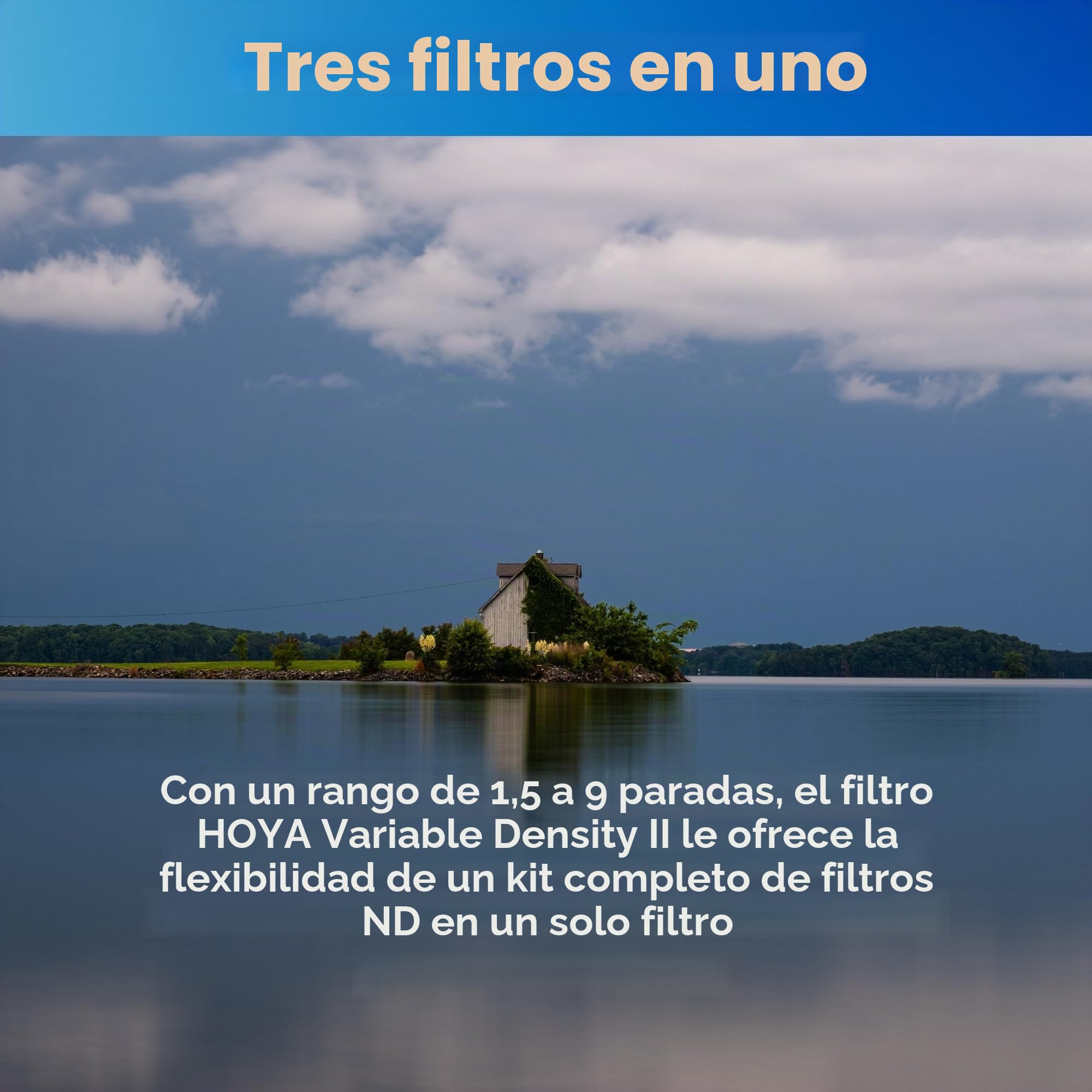 Hoya Filtro de Densidad Variable MkII de 82 mm de diámetro.