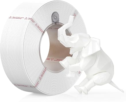Bambu Lab PLA Basic Filament 1.75mm  0.03mm RFID Compatible 1kg No Spool Jade White
