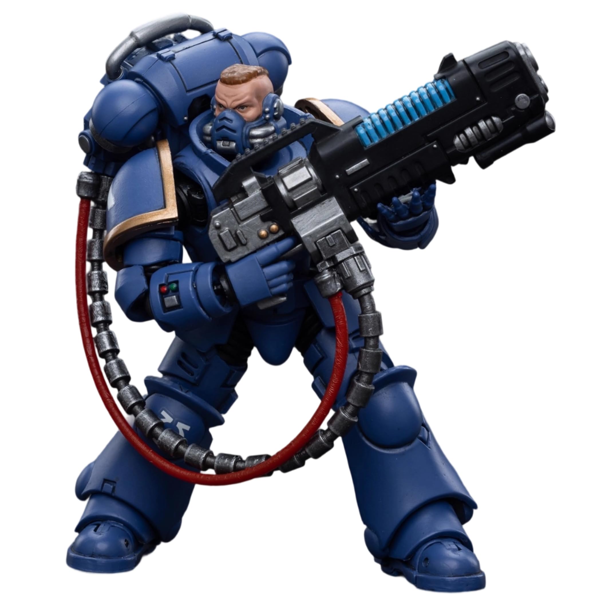 JOYTOY Brother Paxor Warhammer 40K 1/18 Action Figure Ultramarines Hellblasters Brother Paxor Modello da collezione 11,9 cm Regali di compleanno