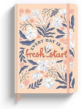 comprar papelería online bonita - papeleríabonita.com - Rileys & Co Cuaderno Floral Nuevo Comienzo para Trabajo y Escuela - 8 x 6 Pulgadas - Cuaderno de Tapa Dura con Páginas Rayadas - 240 Páginas - Cuaderno Compacto para Mujeres y Adolescentes