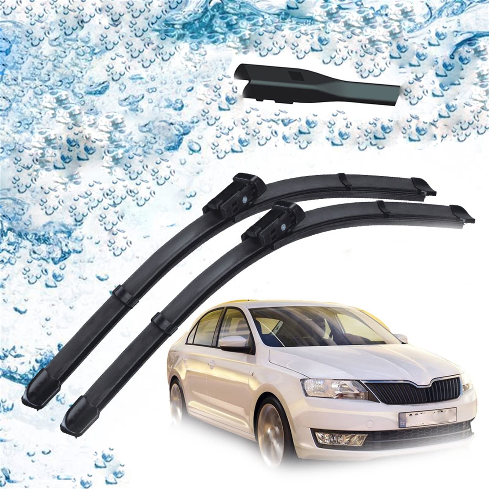 Balais d'essuie-glace 24"+16" pour Skoda Rapid 2012-2016 pare-brise avant