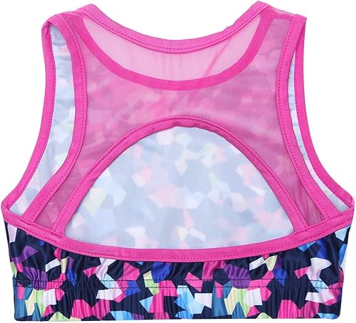 Miniatura 10 de JEATHA Kids Girls Racer Chaleco sin mangas con pantalones Set Gimnasia Yoga Entrenamiento Trajes Activewear Sportswear