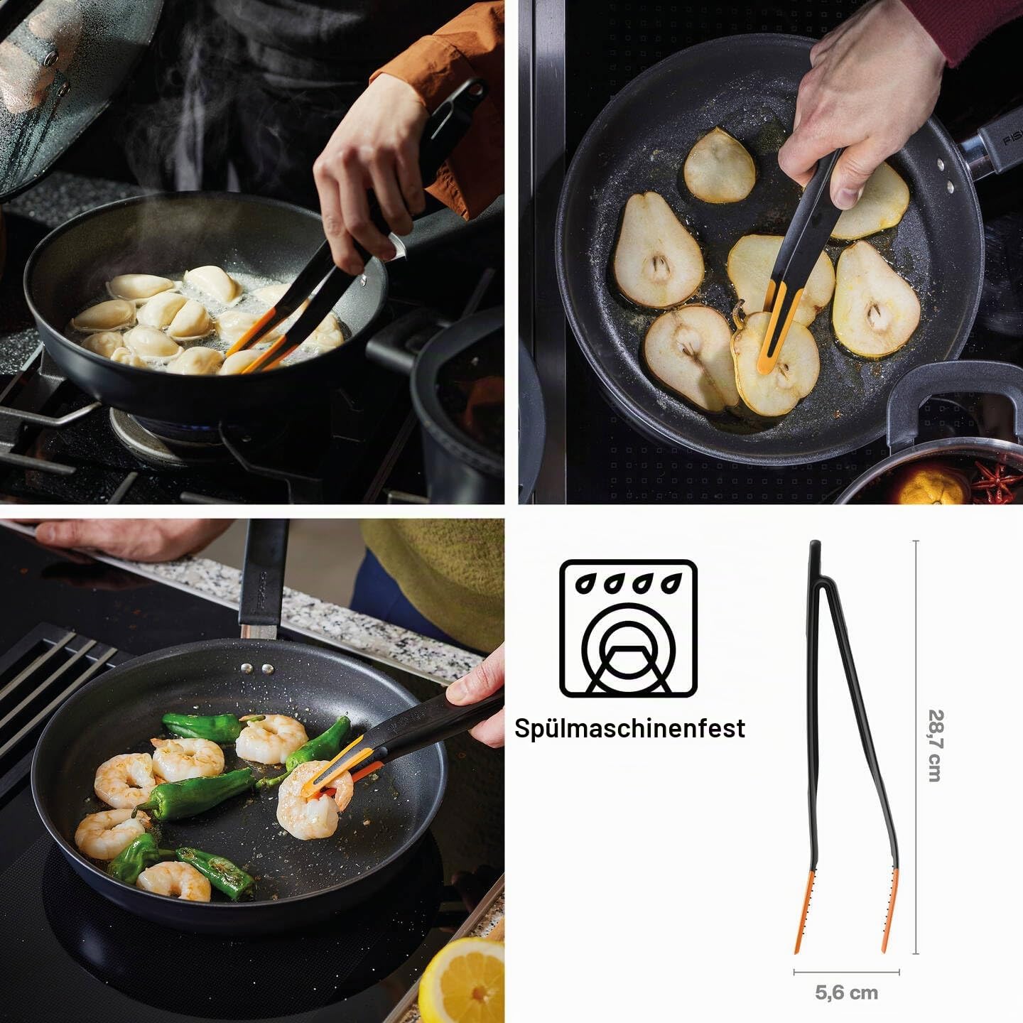 Fiskars Starter-Set, 3-teilig, Küchenutensilien, Functional Form
