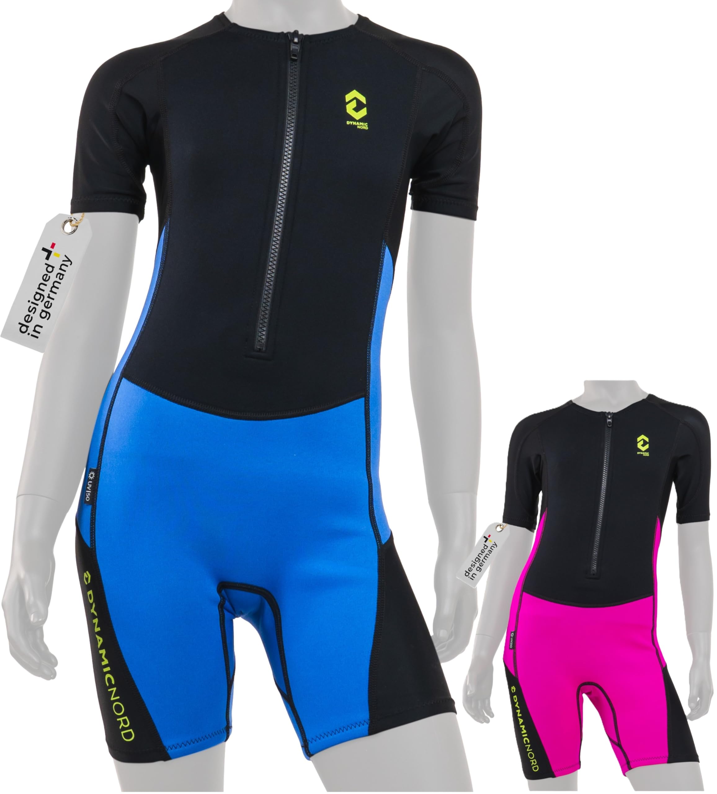 Muta Shorty 2 mm per bambini neoprene - Progettata in Germania - Muta da 2 mm con Lycra per protezione dal freddo e dal sole, muta, costume da bagno, Protezione Termica e UV per Nuoto