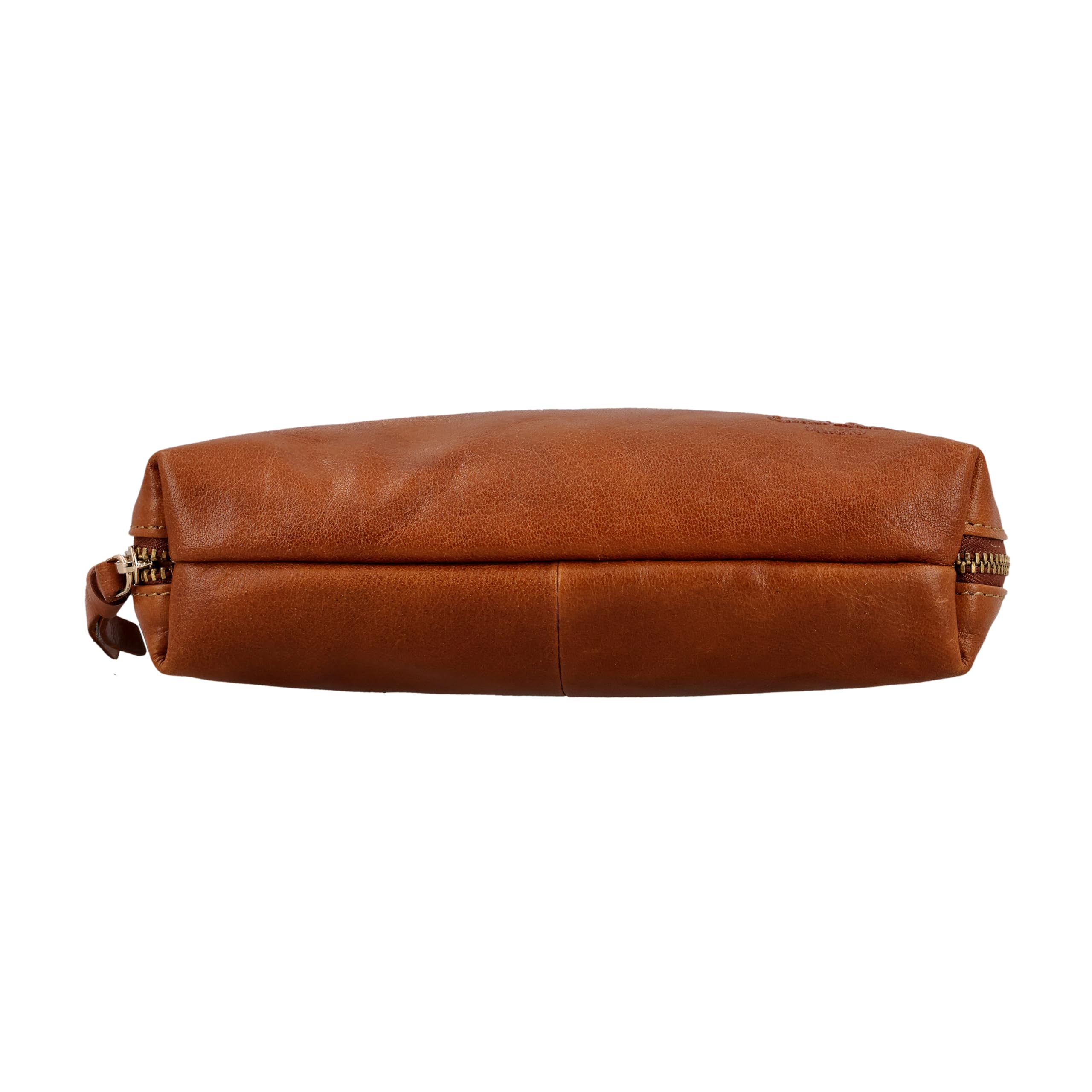 Gusti Neceser De Cuero para Mujer Eli – Neceser para Hombre De Cuero – Bolsa De Aseo Compacta De Cuero De Búfalo Beauty Case Marrón para Viajes Y Uso Diario