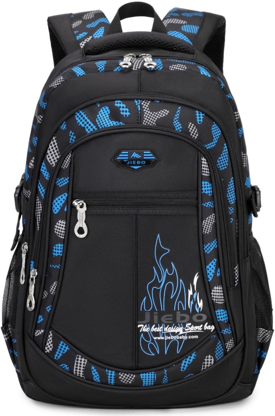 BABUN Backpacks for Boys Elementary Middle School Bags Kids Heavy Duty Durable Teenage Student Sturdy Bookbag Travel Waterproof 18in (C-Blue)