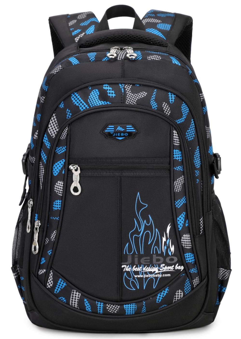 Backpacks for Boys Elementary Middle School Bags Kids Heavy Duty Durable Teenage Student Sturdy Bookbag Travel Waterproof 18in (C-Blue)