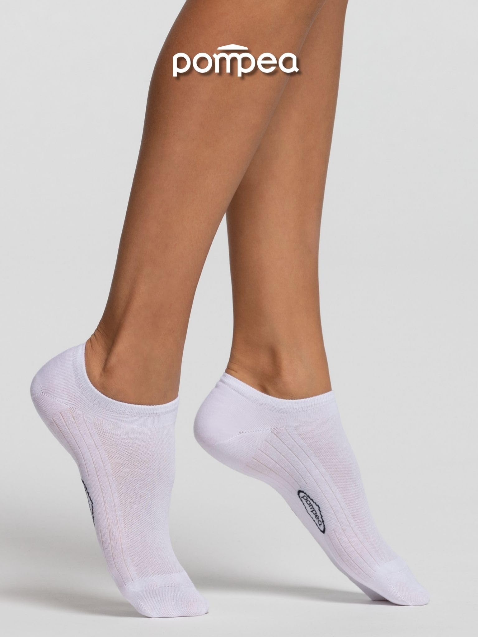 POMPEA Damskie bawełniane stopki, Bianco (Bianco 0024), 39 (3 sztuki)