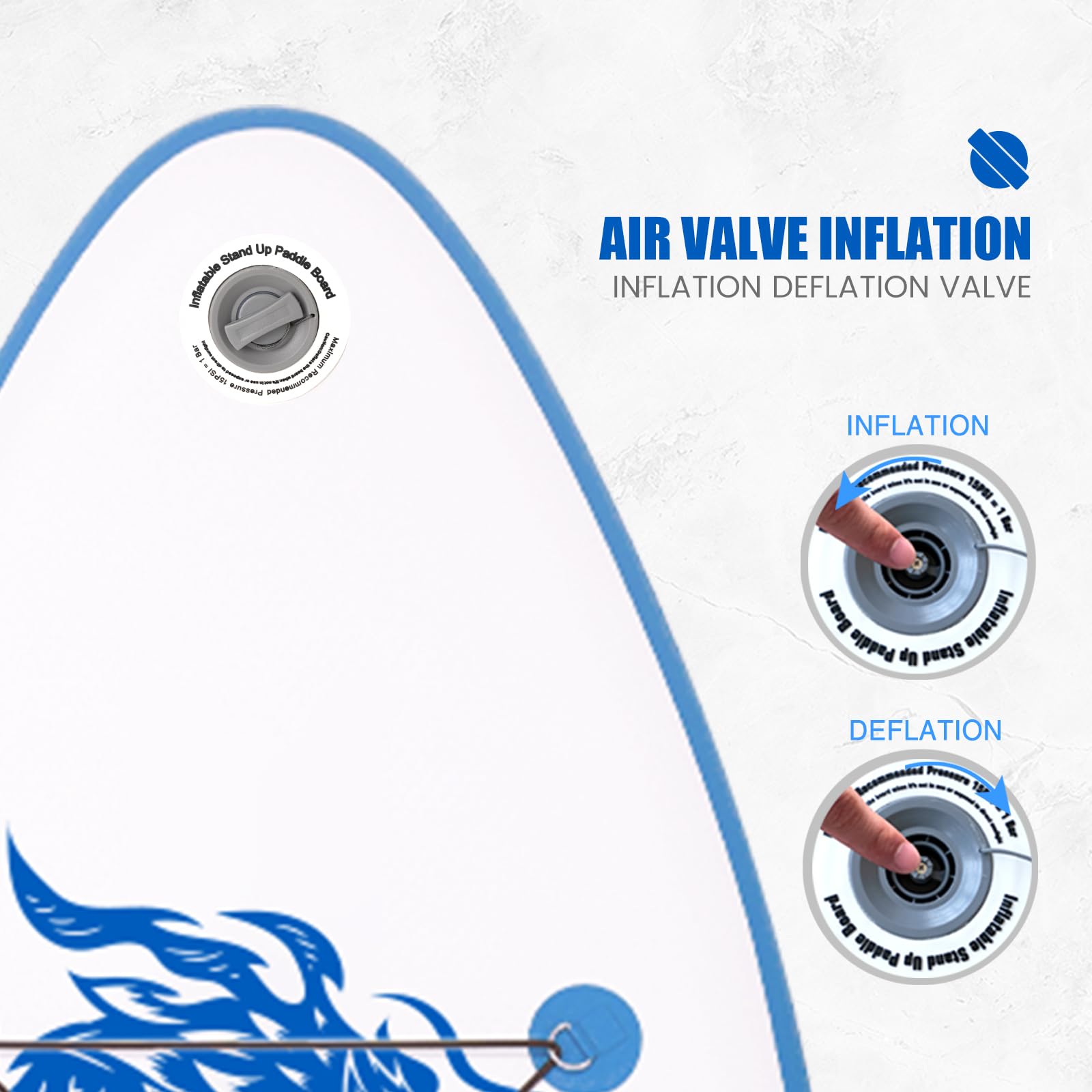 FunWater SUP Board, aufblasbares Stand-Up Paddle Board für alle Könnensstufen, ideal für Einsteiger & Familien, mit Anti-Rutsch Eva-Deck, Paddel, Pumpe & komplettem Zubehör