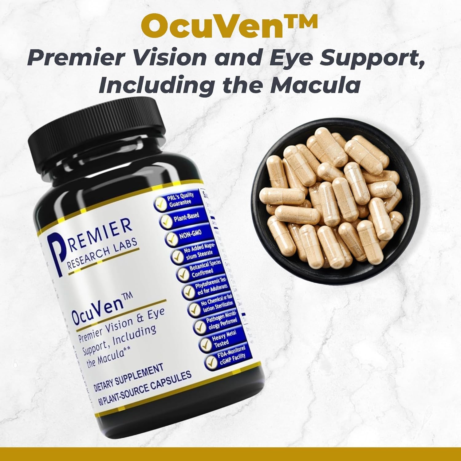 Premier Research Labs OcuVen - Vision Supplements - 60 Vegetarian Capsules — Amazon image 2
