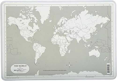 Miniatura 7 de Painless Learning Manteles individuales educativos laminados para niños: presidentes de EE. UU., mapa de EE. UU., mapa del mundo