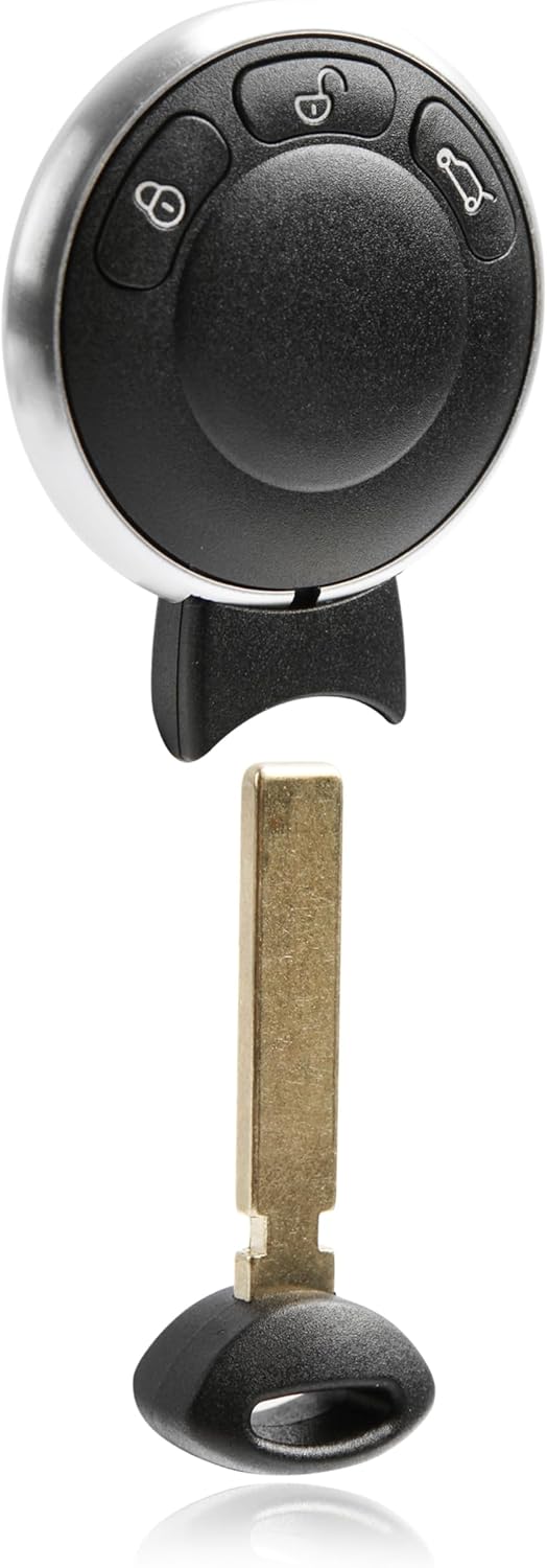 2X USARemote Key Fob Replacement Keyless Entry Remote for 2006 2007 2008 2009 2010 2011 2012 2013 2014 BMW Mini Cooper 3-Button Smart Key (IYZKEYR5602, 3456368-02)