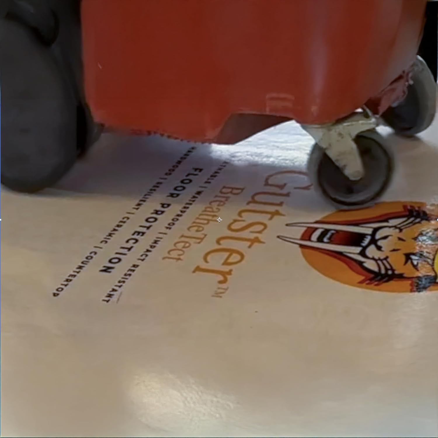 BreatheTect - Floor and Surface Film Protection 40X84 | Anti-Skid, Breathable Hardwood Floor and Tile Protection Film | Durable Surface Shield for Hardwood Floors, Tiles. No Tape Needed